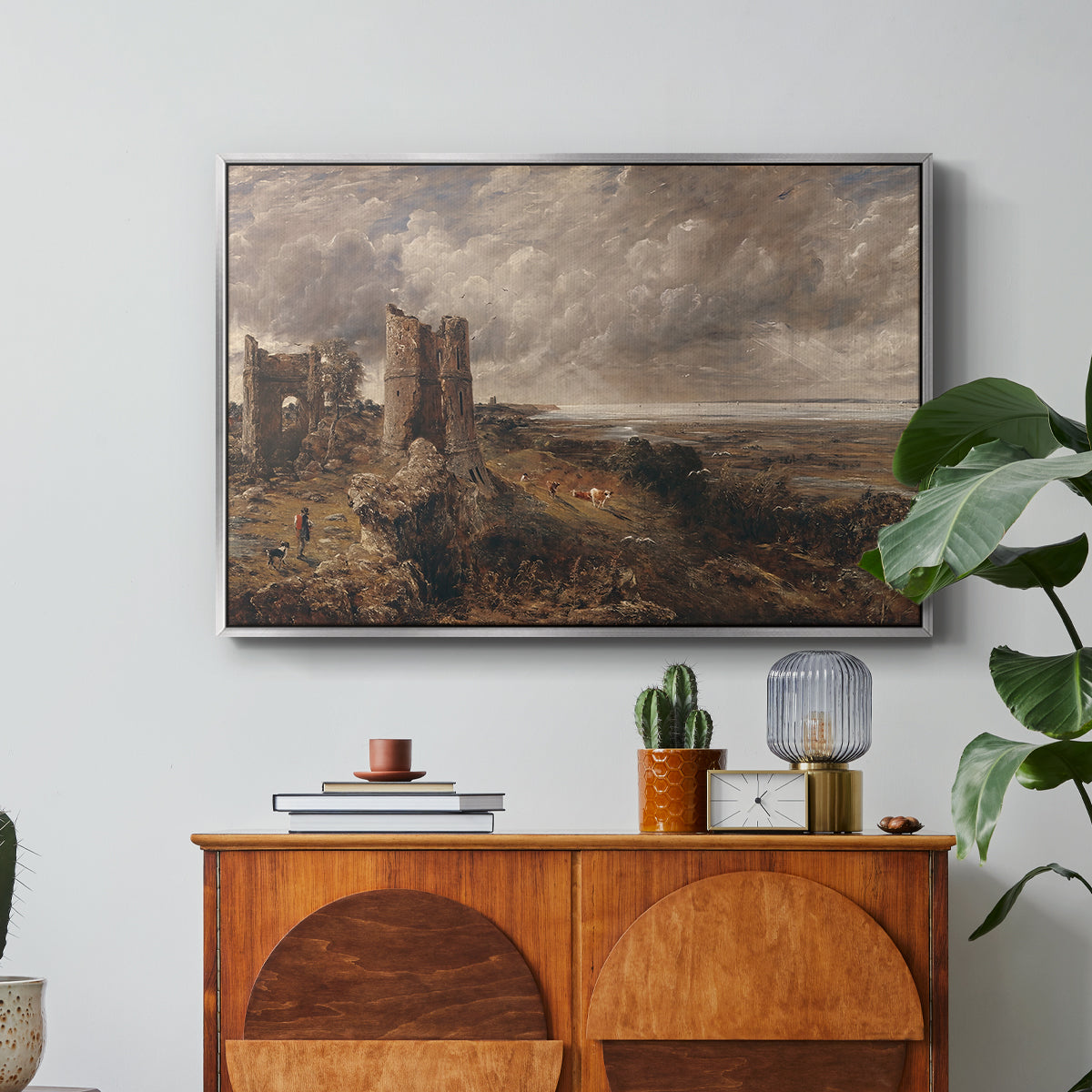 Hadleigh Castle, Mouth of Thames, c. 1829 - Floater Framed Canvas Print