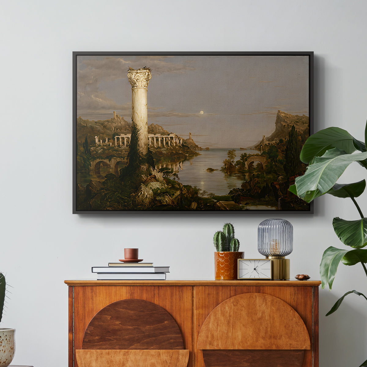 The Course of Empire: Desolation, 1836 - Floater Framed Canvas Print