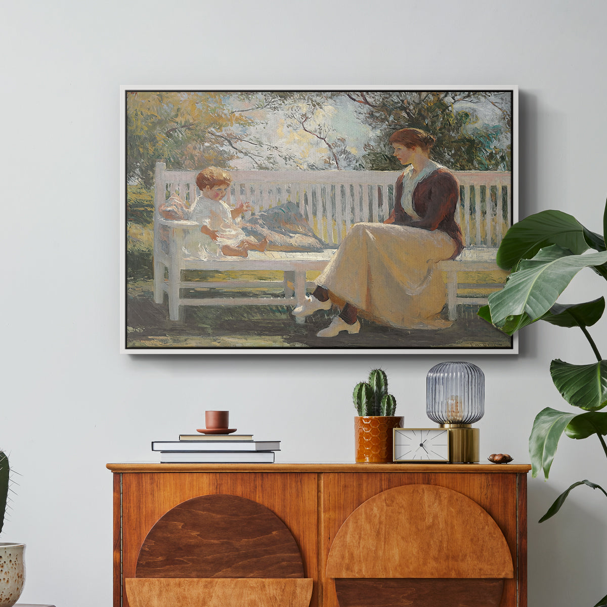 Eleanor and Benny, 1916 - Floater Framed Canvas Print