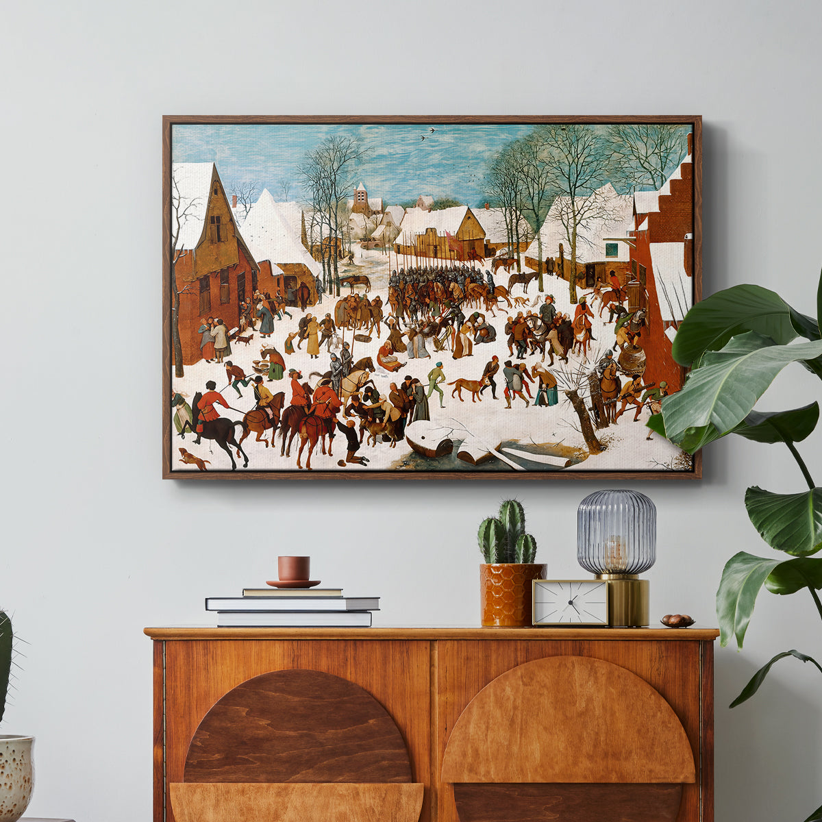 Massacre of the Innocents, c. 1565-1567 - Floater Framed Canvas Print