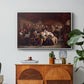 Funeral Feast, 1854 - Floater Framed Canvas Print