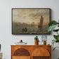 View from the Oslofjord, 1866 - Floater Framed Canvas Print
