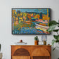 Study for Autumn Landscape with Boats, 1908 - Floater Framed Canvas Print