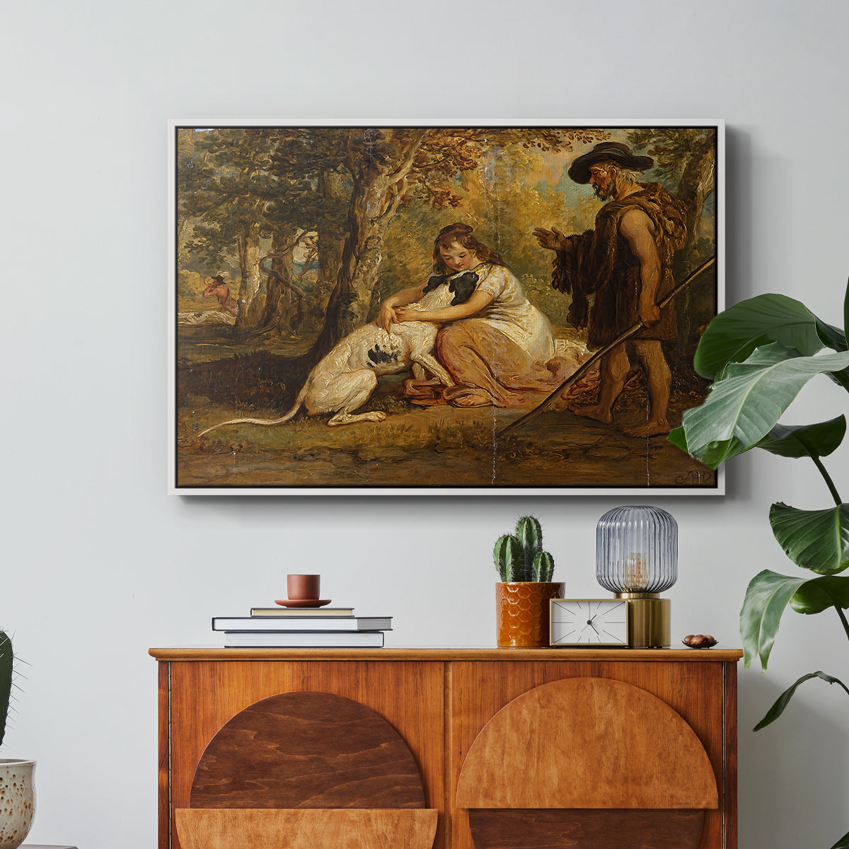 Measure for Measure, or The Biter Bit, 1840 - Floater Framed Canvas Print