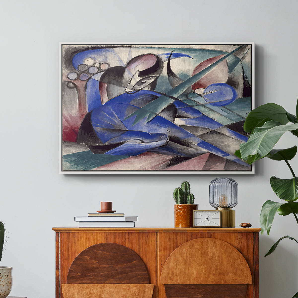 Dreaming Horse, 1913 - Floater Framed Canvas Print