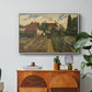 Garden of a Florist (The Flower Garden), 1864 - Floater Framed Canvas Print