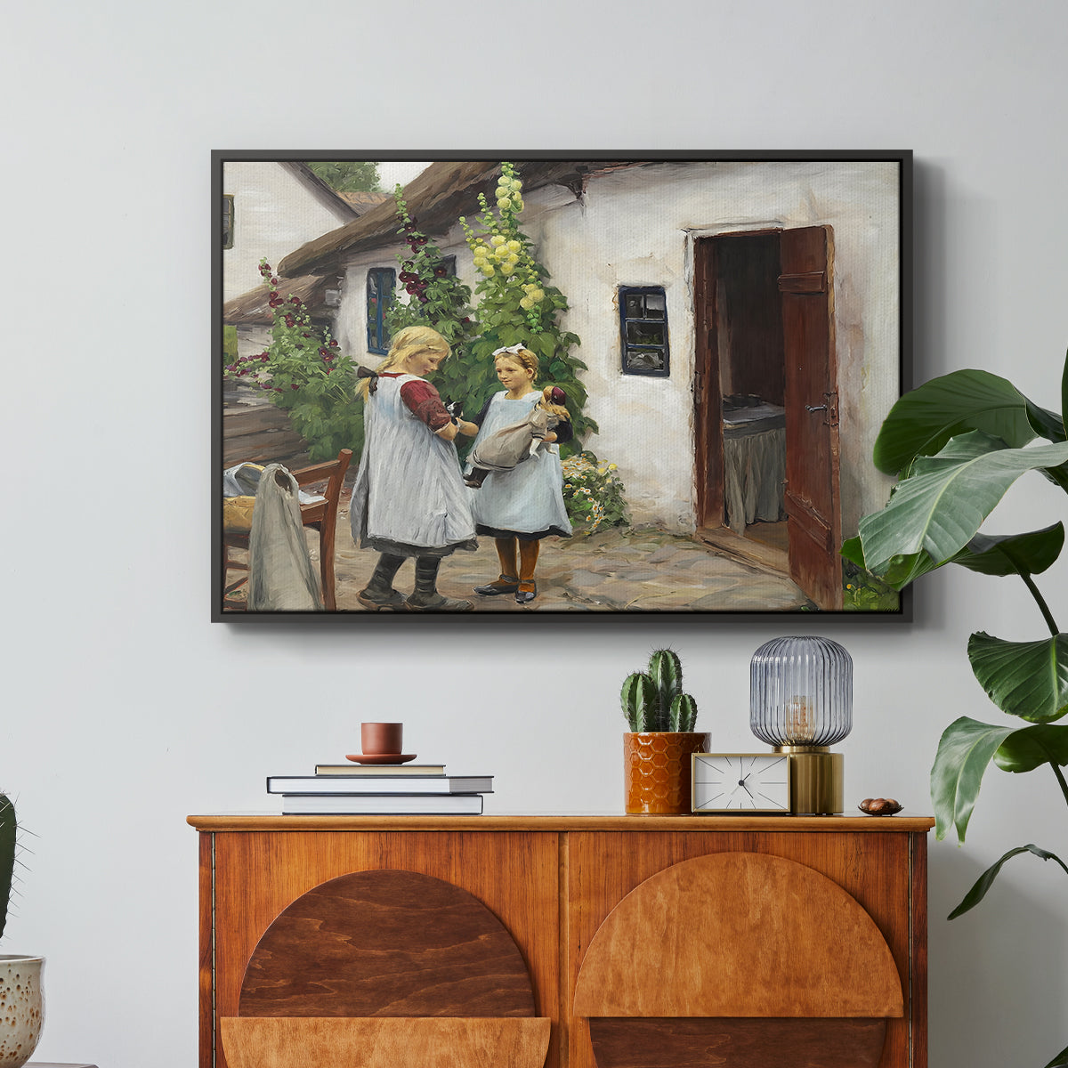 Have You Seen My Kitten?, 1914 - Floater Framed Canvas Print
