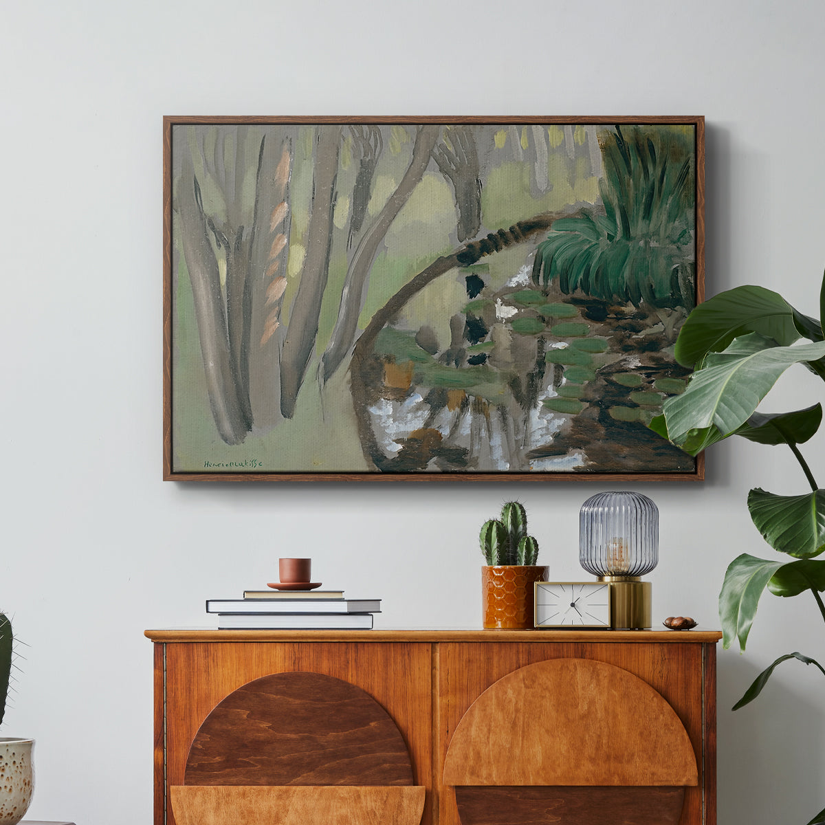 The Stream, Maintenon, 1918 - Floater Framed Canvas Print