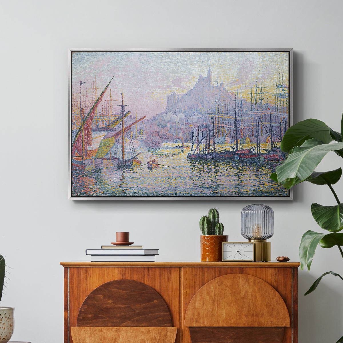 The Port of Marseille, 1905 - Floater Framed Canvas Print