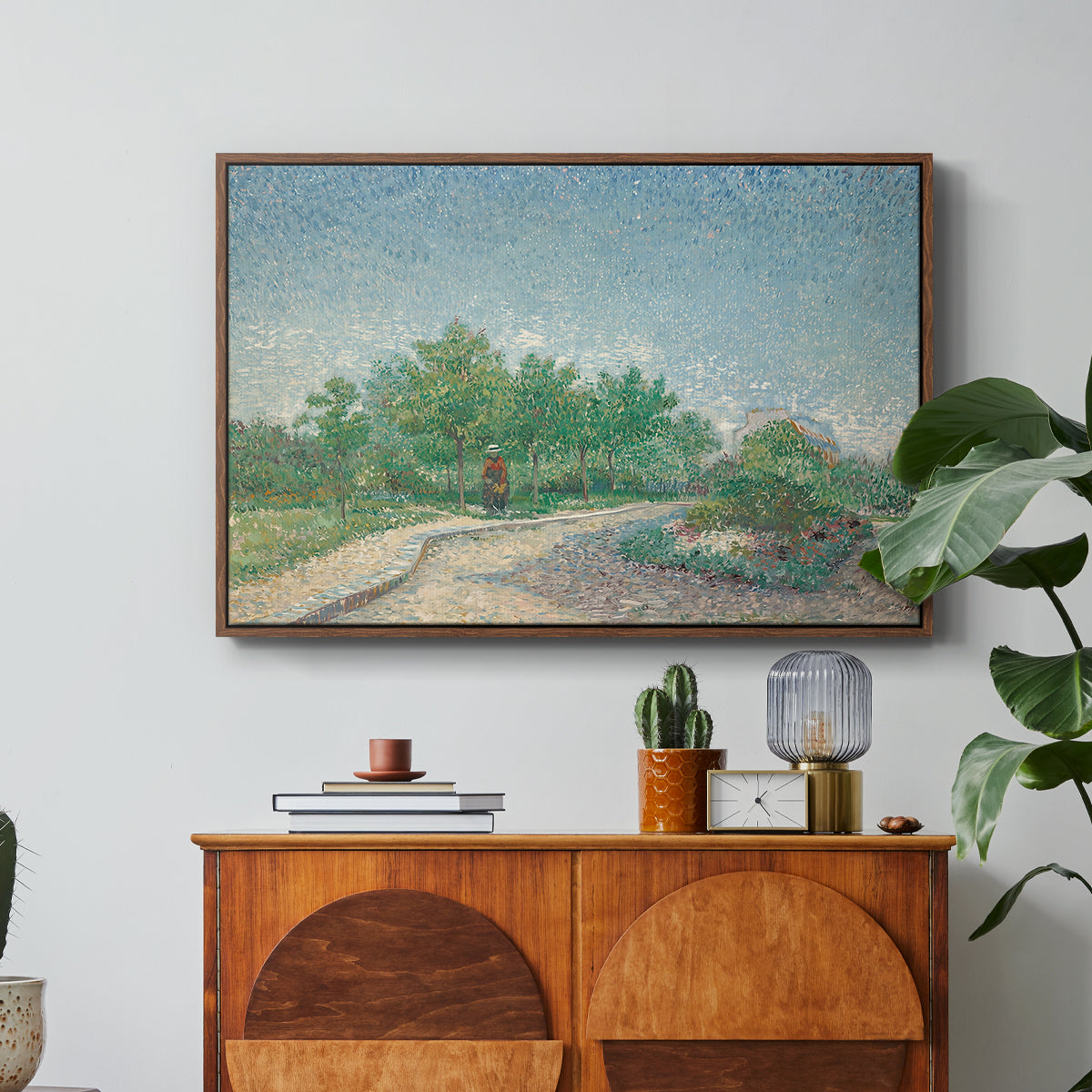 Square Saint-Pierre, Paris, 1887 - Floater Framed Canvas Print