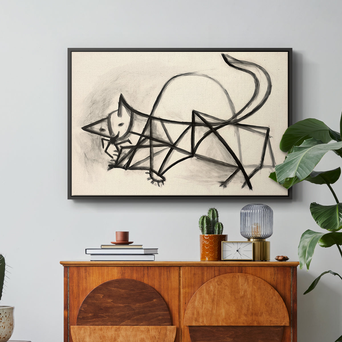 Study of a Cat (Étude de chat), 1946 - Floater Framed Canvas Print
