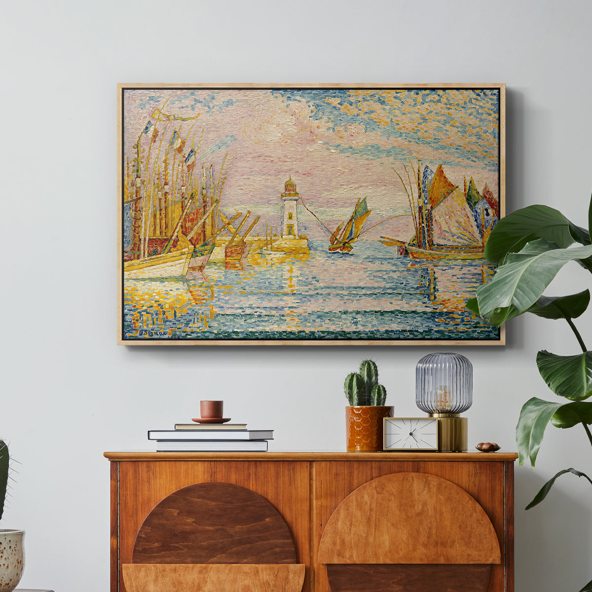 The Lighthouse at Groix, 1925 - Floater Framed Canvas Print