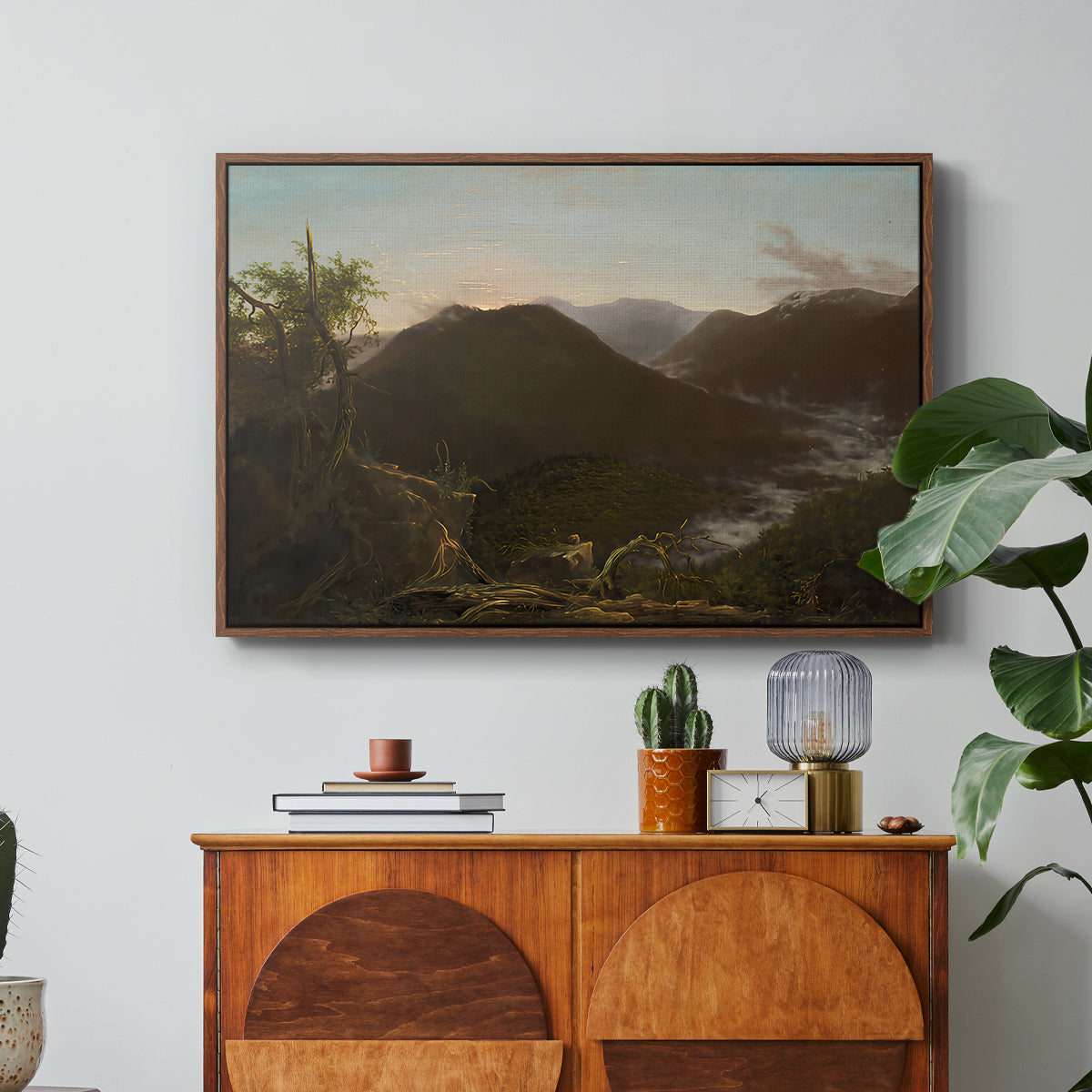 Sunrise in the Catskill Mountains, 1826 - Floater Framed Canvas Print