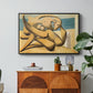 Figures at the Seaside (The Kiss), 1931 - Floater Framed Canvas Print
