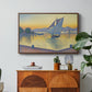 The Port at Sunset, Opus 236, Saint Tropez, 1892 - Floater Framed Canvas Print
