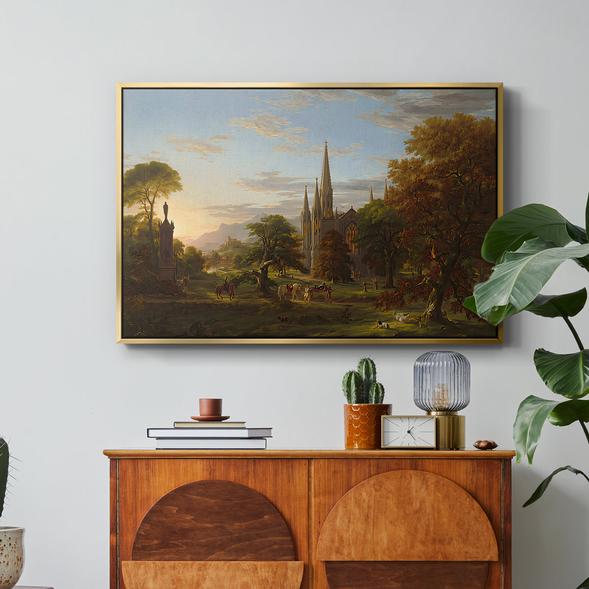 The Return, 1837 - Floater Framed Canvas Print