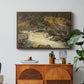Waterfall in Hallingdal, 1848 - Floater Framed Canvas Print