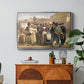 A Charlatan Selling Blacking in the Piazza Barberini in Rome, c. 1840-1849 - Floater Framed Canvas Print