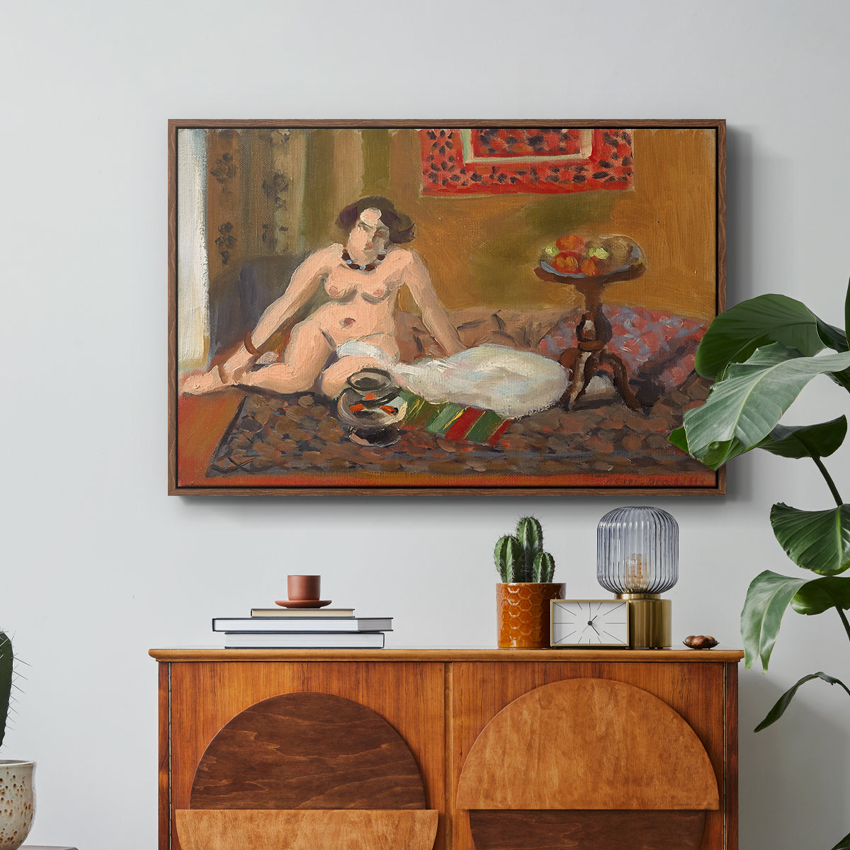 Nude with Goldfish (Nu aux poissons rouges), c. 1922 - Floater Framed Canvas Print