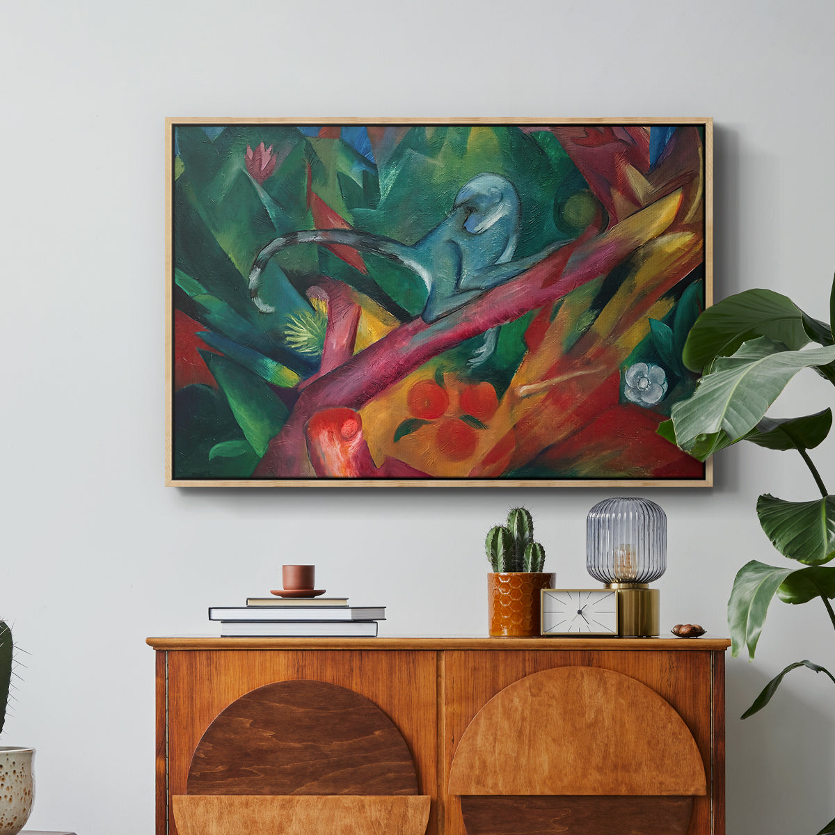 The Monkey, 1912 - Floater Framed Canvas Print
