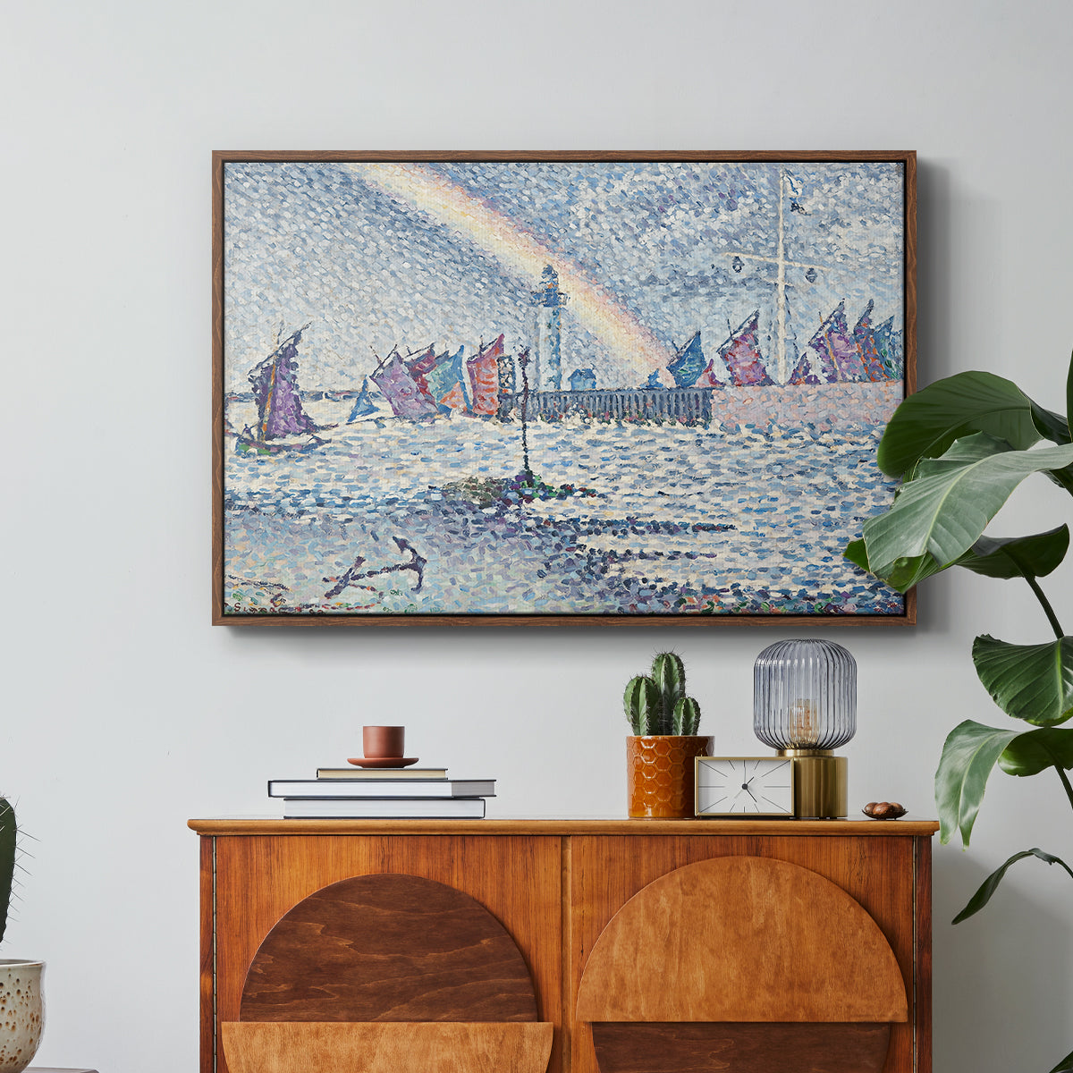 Entrance to the Port of Honfleur, 1899 - Floater Framed Canvas Print