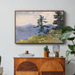 North Woods Club, Adirondacks, 1892 - Floater Framed Canvas Print