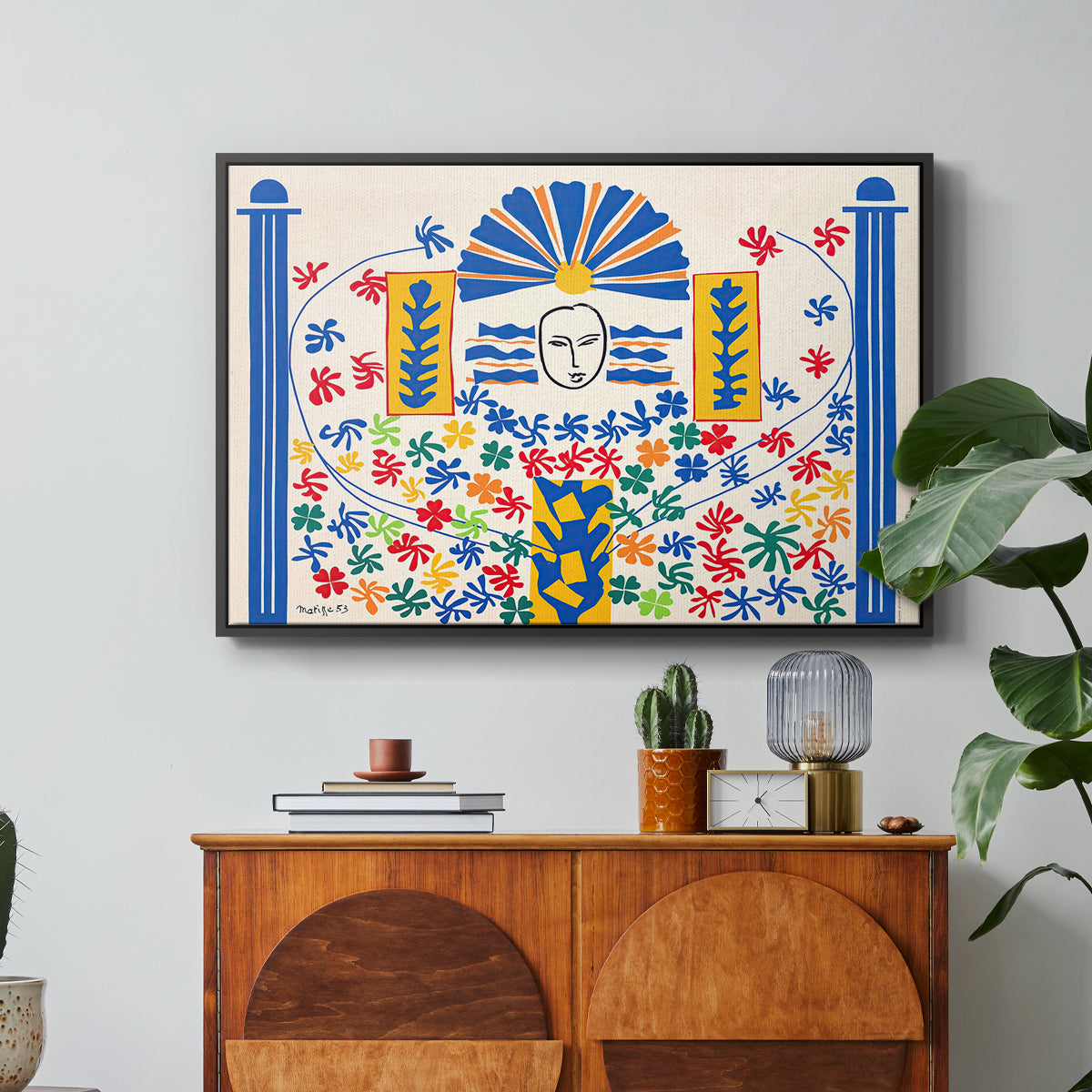 Apollo (Apollon), 1953 - Floater Framed Canvas Print