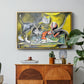 Still Life with Cat and Lobster, 1962 - Floater Framed Canvas Print