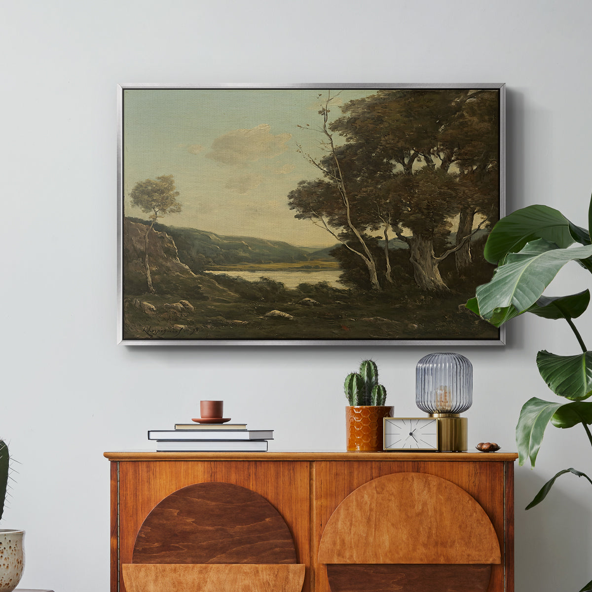 Landscape, 1898 - Floater Framed Canvas Print