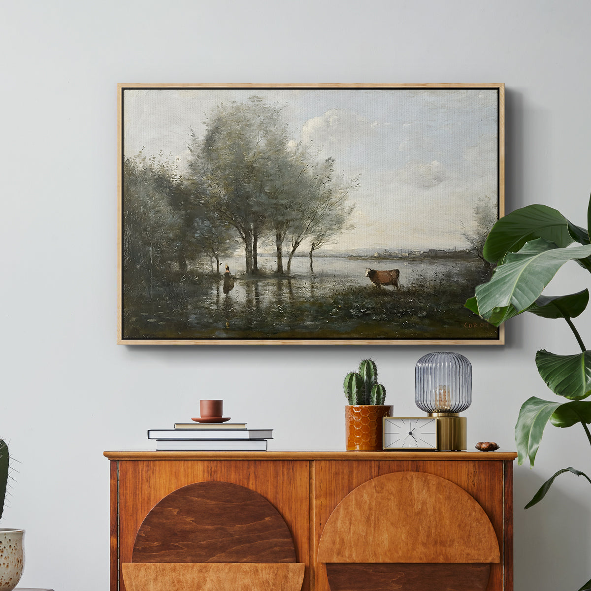 The Marsh (Le Marais), c. 1865-1870 - Floater Framed Canvas Print