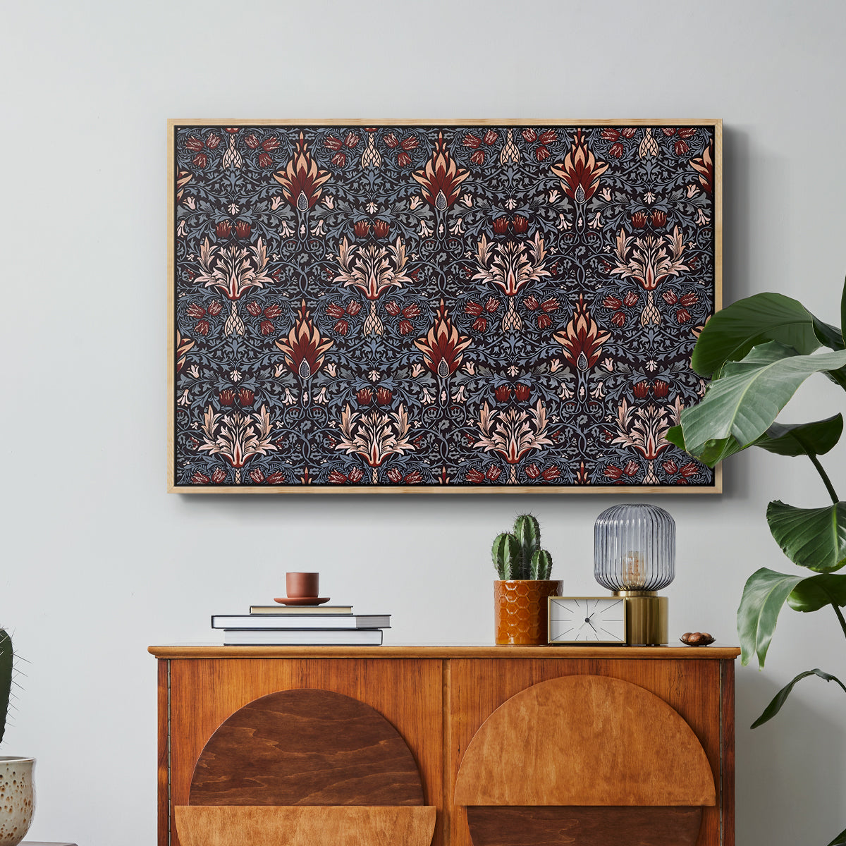 Snakeshead (Printed Textile), c. 1876 - Floater Framed Canvas Print