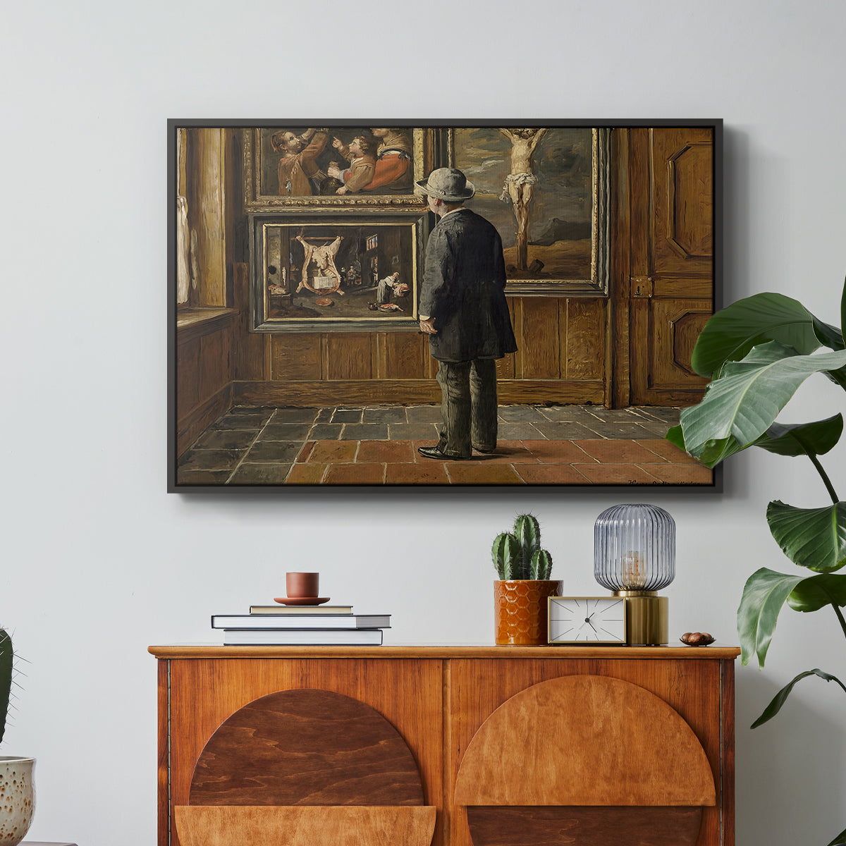 The Picture Lover, 1884 - Floater Framed Canvas Print