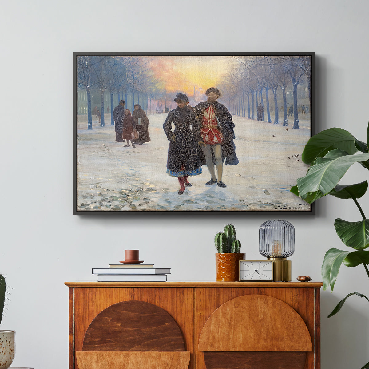 Morning after the Carnival, 1884 - Floater Framed Canvas Print