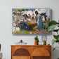 Net Menders in Valencia, 1909 - Floater Framed Canvas Print