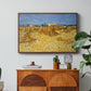 Wheat Field with Sheaves (Harvest in Provence), 1888 - Floater Framed Canvas Print