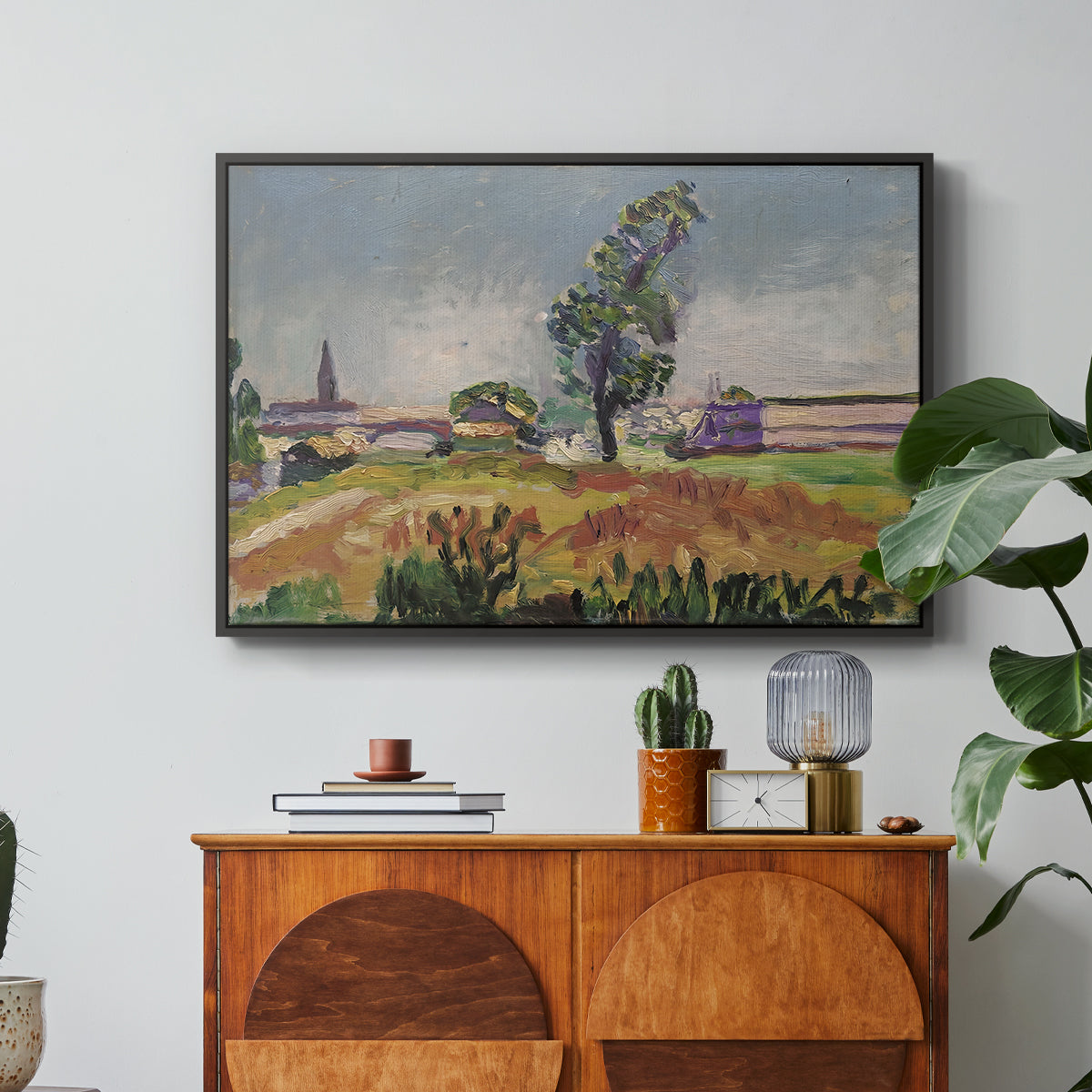 Landscape Around Toulouse, The Bridge of the Young Ladies, 1898 - Floater Framed Canvas Print