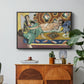 Odalisques Playing Checkers (Odalisques jouant aux dames), 1928 - Floater Framed Canvas Print