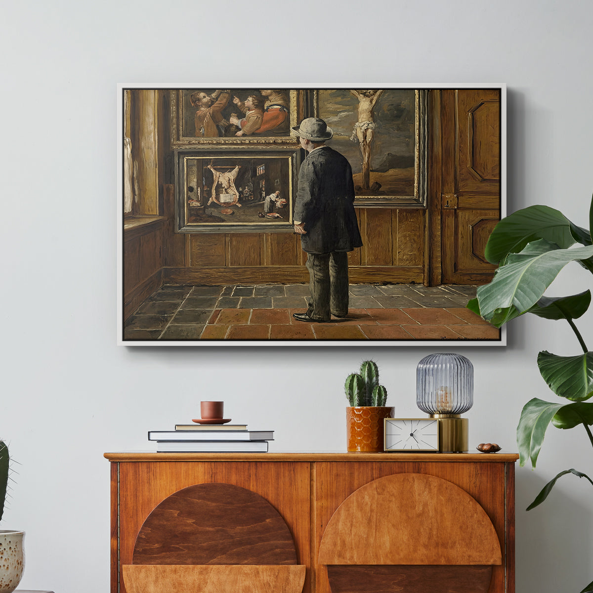 The Picture Lover, 1884 - Floater Framed Canvas Print