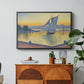 The Port at Sunset, Opus 236, Saint Tropez, 1892 - Floater Framed Canvas Print
