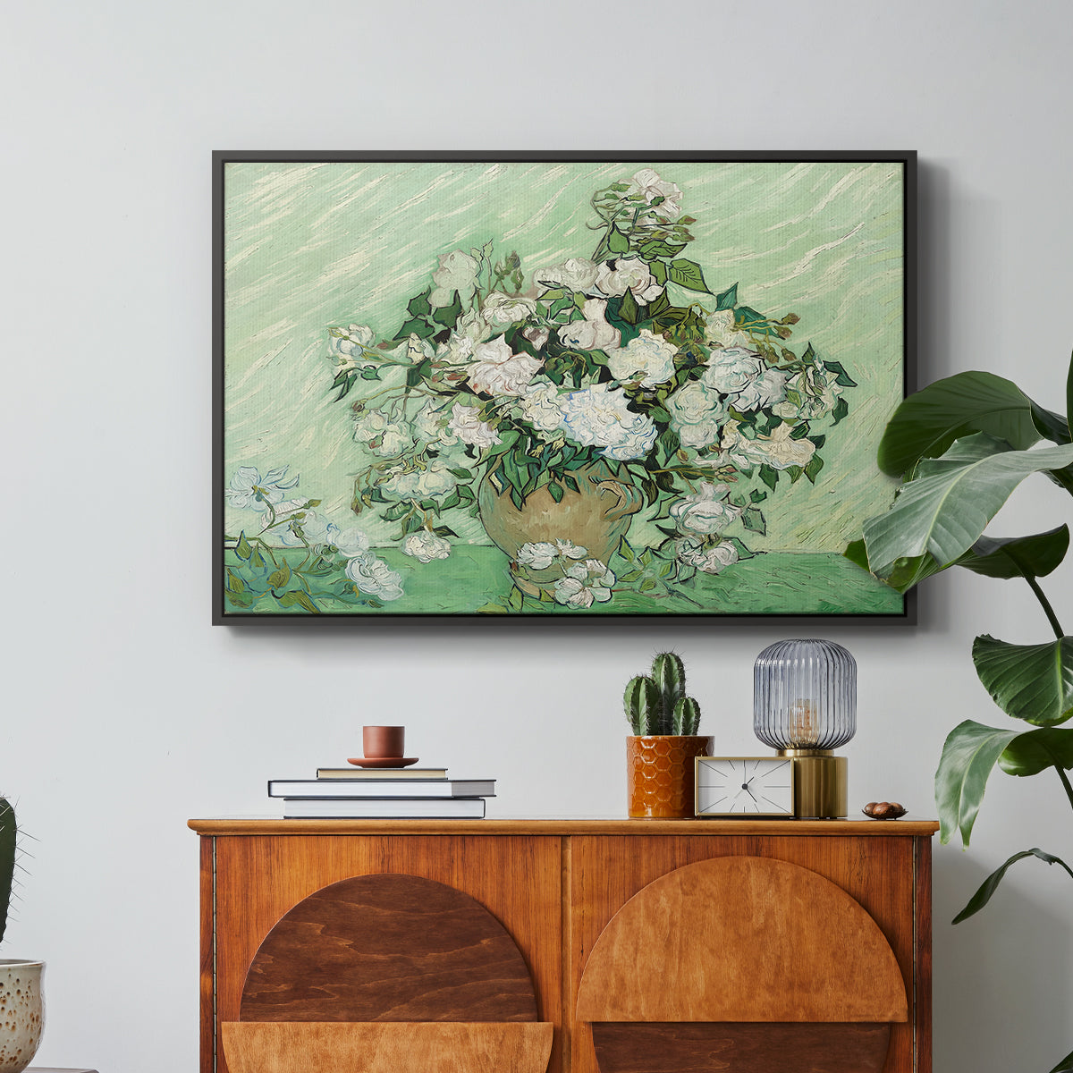 Roses, 1890 - Floater Framed Canvas Print