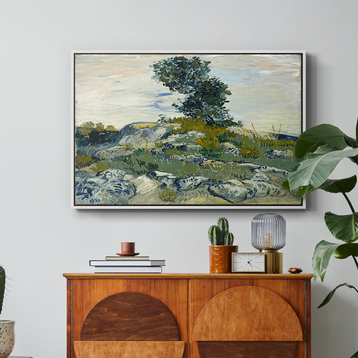 The Rocks, 1888 - Floater Framed Canvas Print