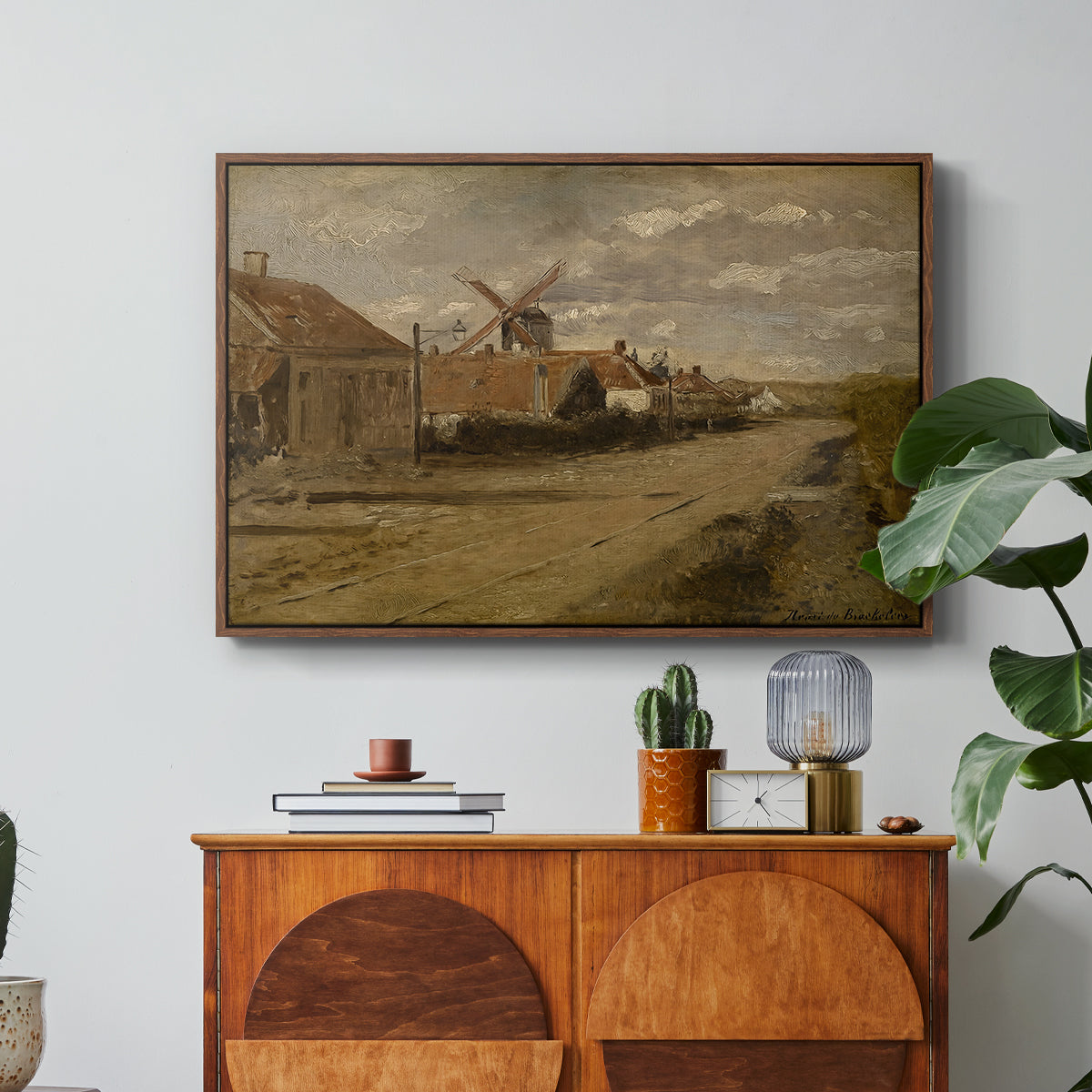 The Mill at Kiel, c. 1885-1888 - Floater Framed Canvas Print