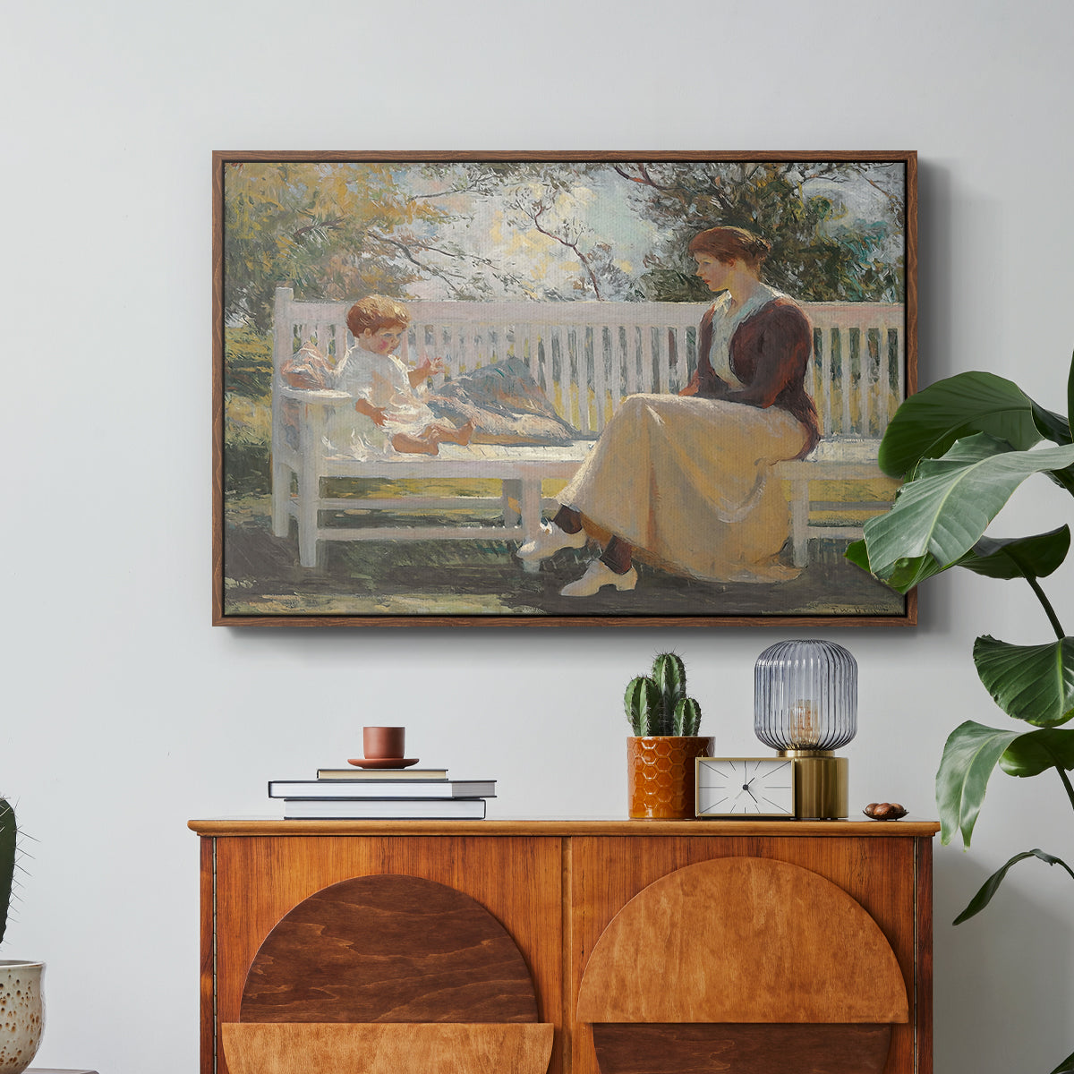 Eleanor and Benny, 1916 - Floater Framed Canvas Print