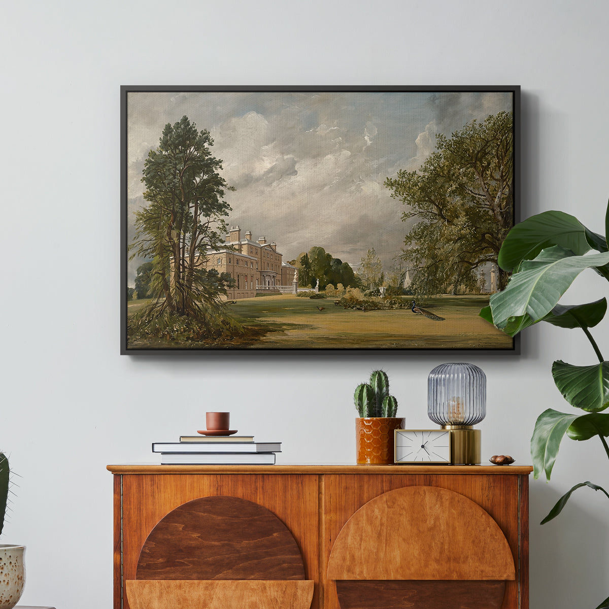 Malvern Hall, 1821 - Floater Framed Canvas Print