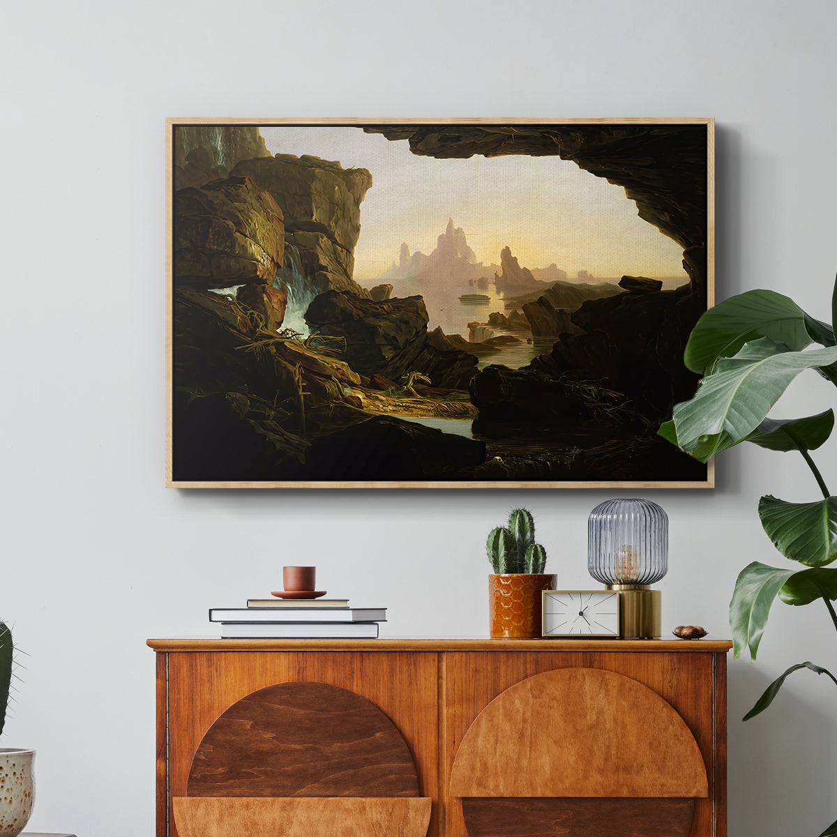 The Subsiding of the Waters of the Deluge, 1829 - Floater Framed Canvas Print