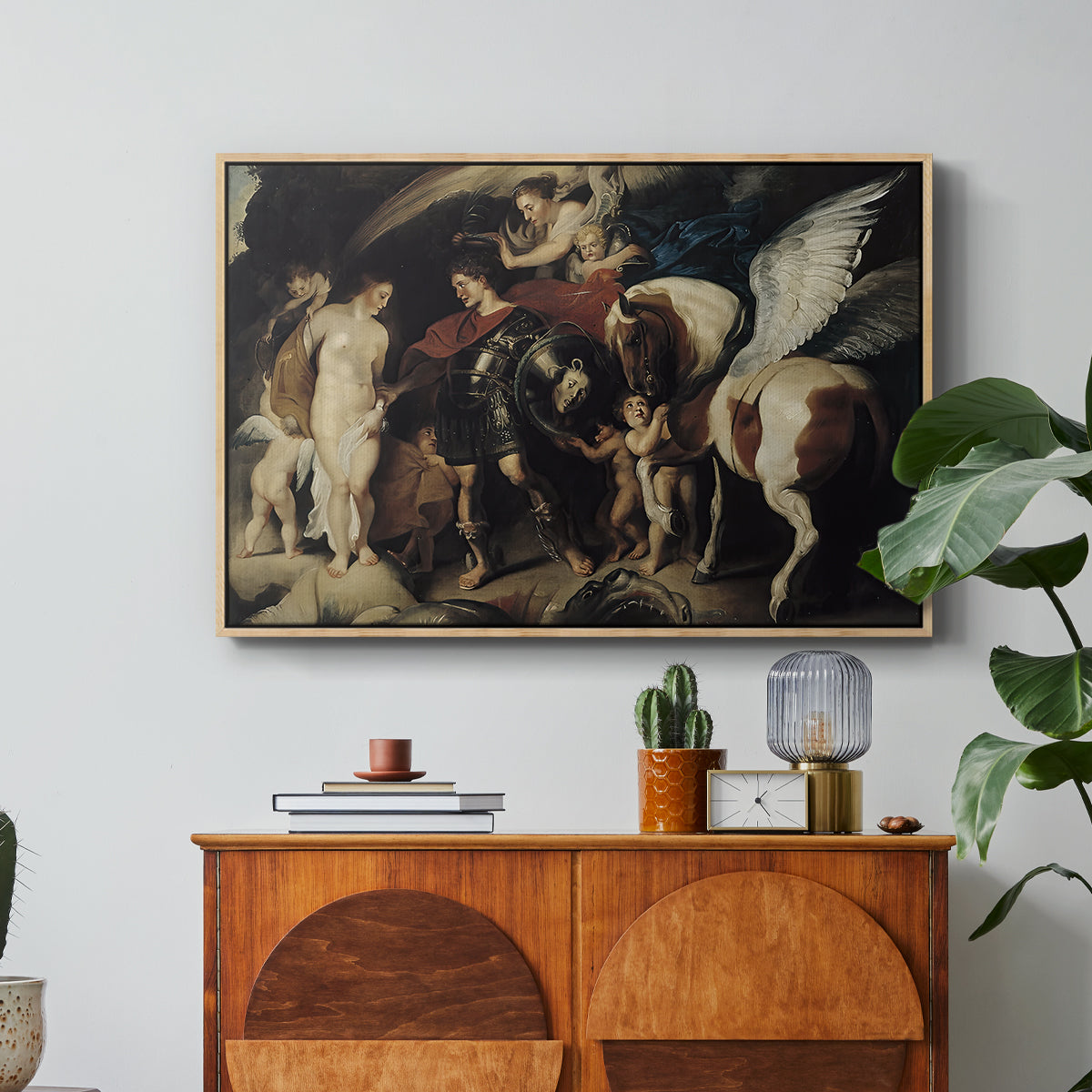 Perseus and Andromeda, c. 1620 - Floater Framed Canvas Print
