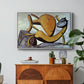 Cat and Big Fish, c. 1931 - Floater Framed Canvas Print