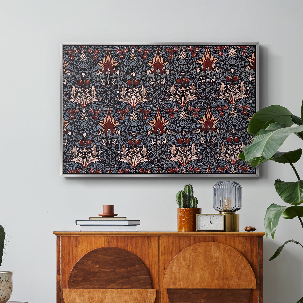 Snakeshead (Printed Textile), c. 1876 - Floater Framed Canvas Print