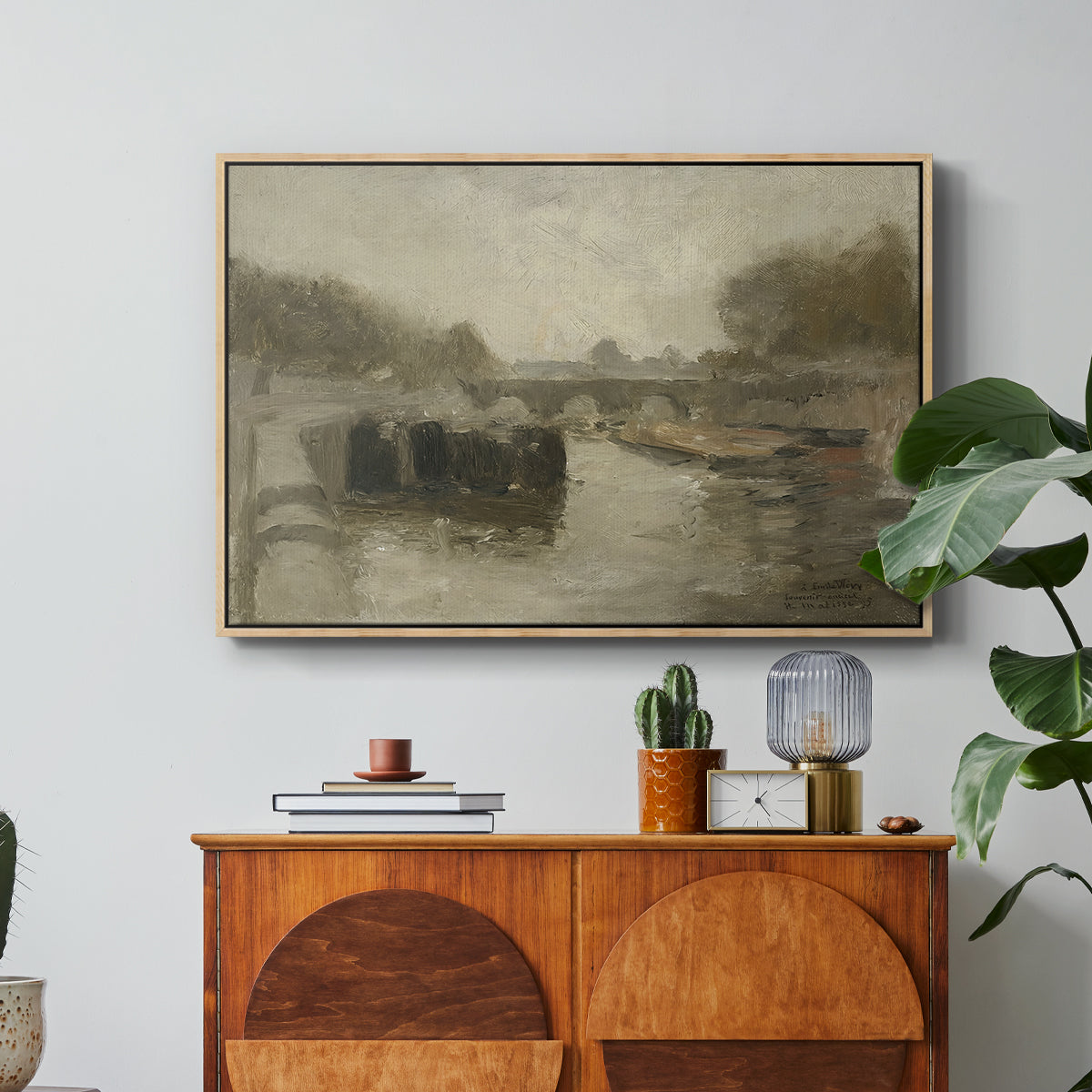 The Bridge (Le pont), 1895 - Floater Framed Canvas Print