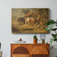 The Midday Meal, 1835 - Floater Framed Canvas Print